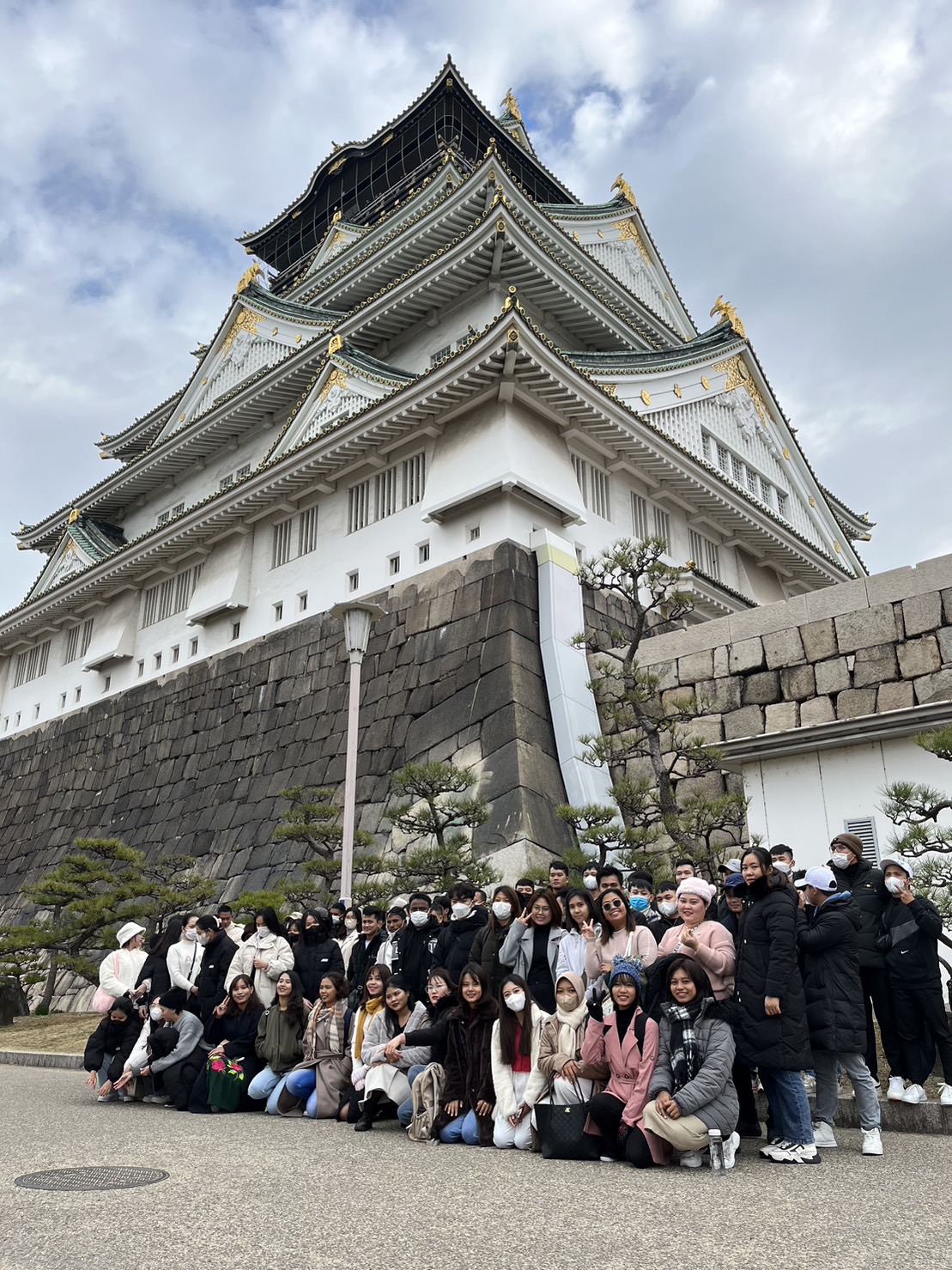 1月31日に大阪城公園へ行きました。